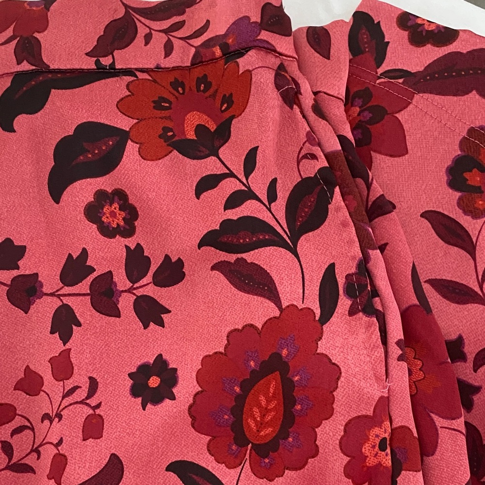 House of Harlow 1960 Pink Floral Wide Leg Pants